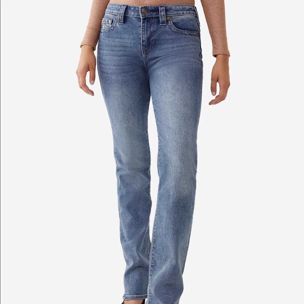 True Religion low rise straight‎ leg jeans